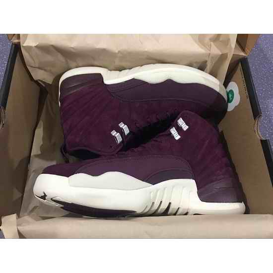 Air Jordan 12 Retro Purple White Men Shoes